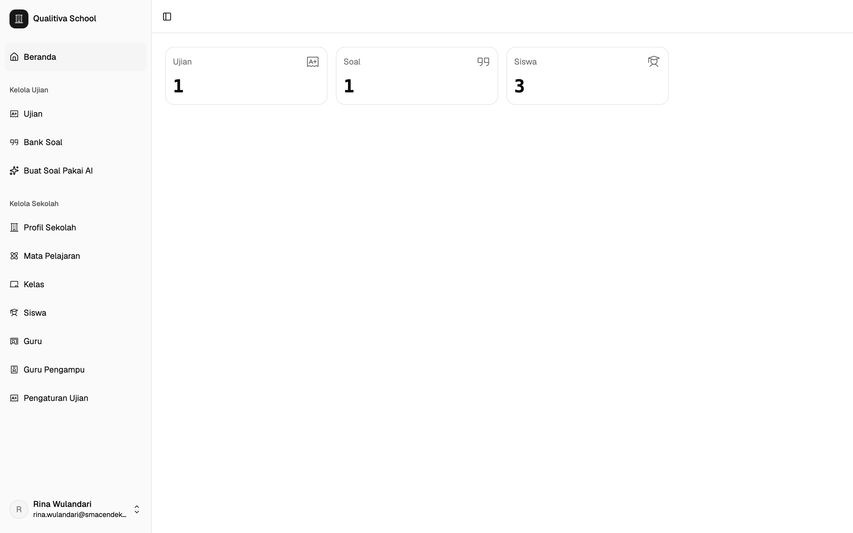 Halaman utama Office Dashboard