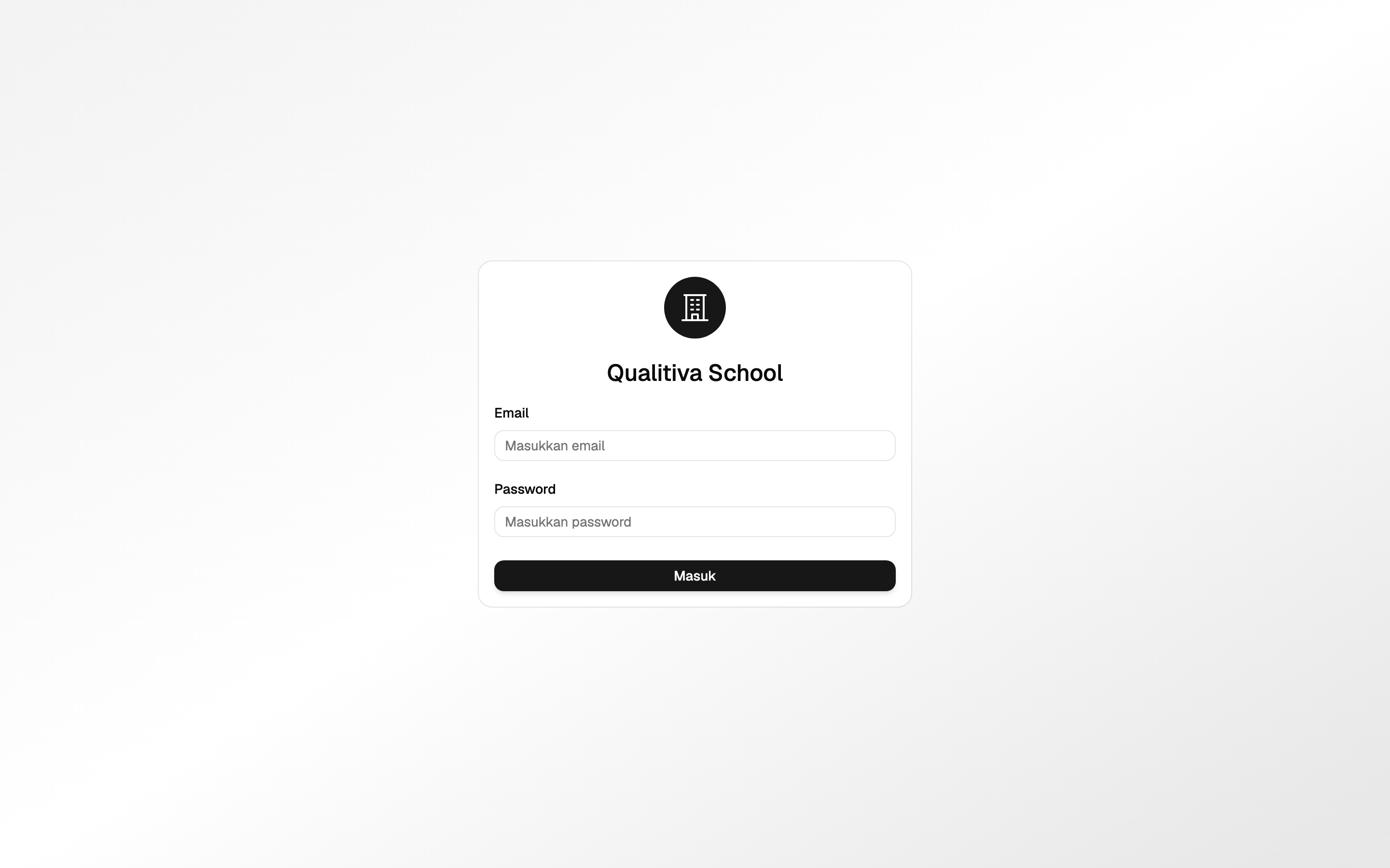 Halaman login Office Dashboard